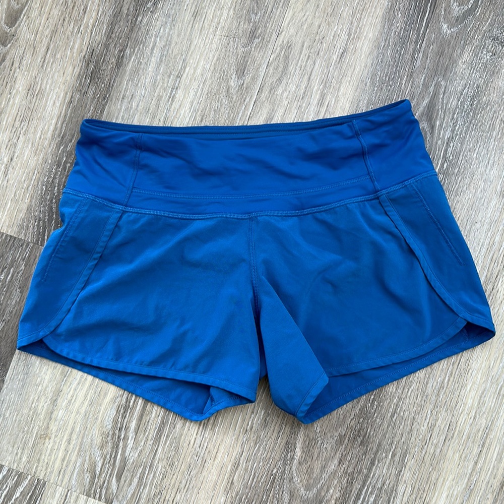 Lululemon mid rise speed up shorts size 4